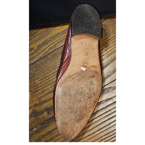 Freeman Mens 9.5M Cognac Brown Leather Loafer Dress Shoe Right Foot Only Amputee - Picture 6 of 6